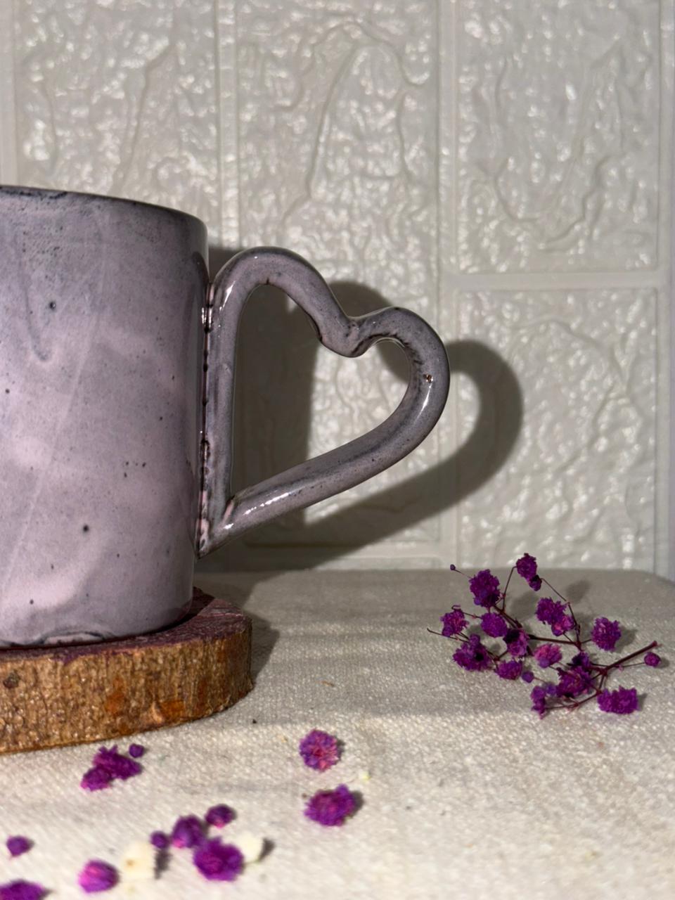 Lavender Heart Mug
