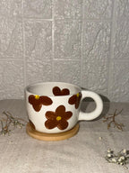 Mocha Flower Mug