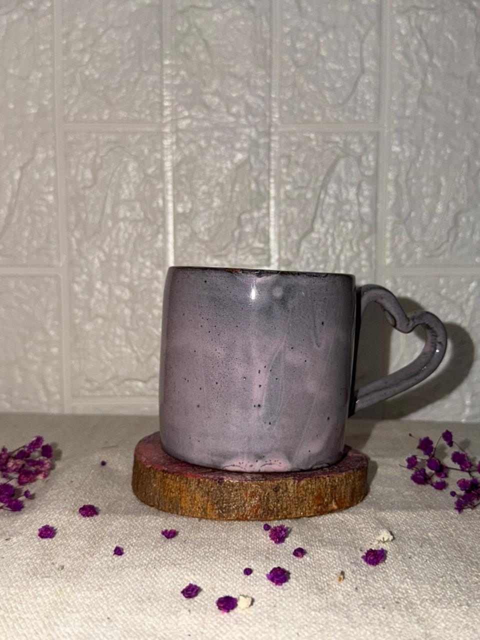 Lavender Heart Mug