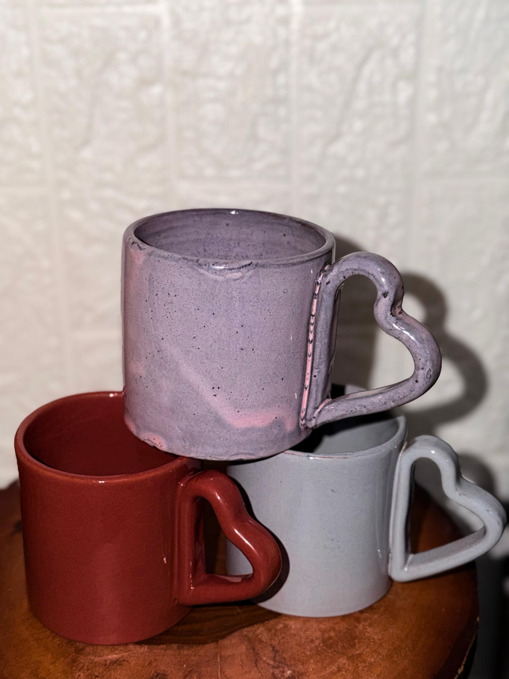 Grey Heart Mug